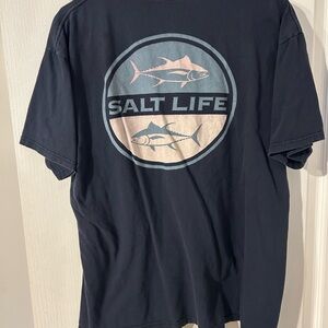 Salt Life Charcoal Cotton Tee